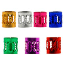 140 Pieces Dreadlock Jewelry Aluminum Dreadlocks Beads Metal Hair Cuffs Hair