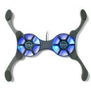 Portable Compact USB Mini Cooling Pads Mute Cooler for 7-15 Inches Laptop