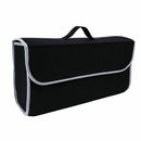 Trunk Organizer Felt Cloth Foldable Car SUV Storage Bag Cargo Box Portable Black