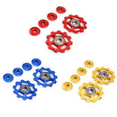 1Set 11T Bike Ultralight Aluminum Alloy Outdoor Bearing Wheel Rear Deraille