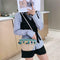 Women Tassel Shoulder Bags Straw Messenger Crossbody Beach Handbags (Green) A#S