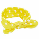 Hairband,Baby Ears Rabbit Polka Dot Elastic Bow Turban Knitted HeadBand (Ye Z9Q6