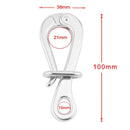 100mm Pelican Hook & Eye with Quick Release Link Stainless Steel 316 Marine Boat