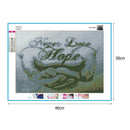 5D DIY Full Drill Diamond Painting Never Lose Hope Cross Stitch Embroidery