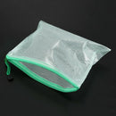 A4 green net PVC folder bag with zipper W3D5