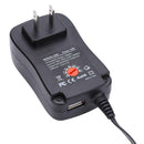 3-12V Adjustable Power Adapter 30W DC Plug-in Charger w/ USB Port (US Plug)