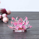 Buddhist Lotus Tealight Base Candlestick Candle Holder Fengshui Decor Pink