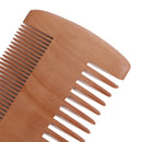 Wooden Beard Comb Anti Static Wood Pocket Comb with Fine Coarse Teeth ForBeardMO
