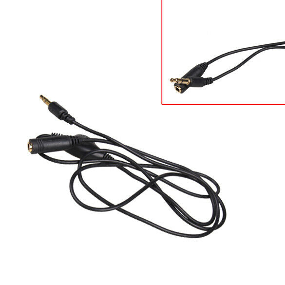 3.5mm M/F Stereo Earphone Audio Extension Cable 1M with Volume Control