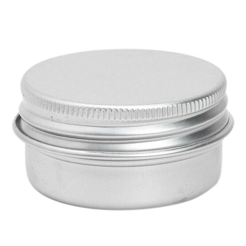 1 x Empty Cosmetics Pot Lip Balm Tin Jar Container screw 50ml M3E6