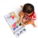 150pcs Puzzles Magnetic Tangram Kids Toys Challenge Your IQ Magic Book Set