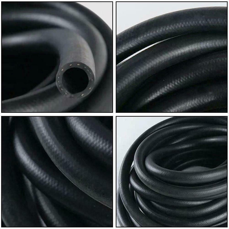 Universal Oil Resistant Rubber Tube Black Fuel Hose Oil Gas Line Practical