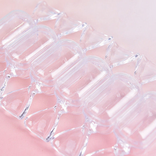 5PCS Mini Plastic Box Storage Bottles Container Transparent Candy Necklace 3 Kw
