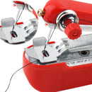 Mini Sewing Machine Handy Portable Stitch Sew Needlework Cordless Tool Set