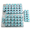 26Pcs Plastic Uppercase,Lowcase Letters&10Pcs Numbers Shape Cake Fondant Mo