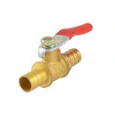 1/4" PEX Brass Ball Valve Full Port Crimp Shut-off Valve for PEX Tube Gw
