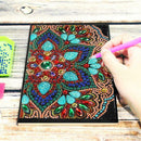 DIY Mandala Special Shaped Diamond Painting 50 Pages Notebook A5 Sketchbook