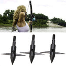 3PCS Fishing Fish Bow Hunting Arrow Tips Boardhead Arrowhead Points Practice HOT