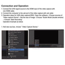 HDMI Video Capture Card USB 1080p HD Recorder mini for Video Live Streaming/Game