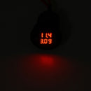 Waterproof 6-30V Red LED Digital Voltmeter Ammeter for Car Auto Motorcycle