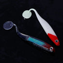 10 Pcs Fishing Bait Soft Artificial Lure Silicone T Tail Rainbow Tackle 10cm 5g