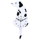Acrylic Creative Cartoon Cute Dog Wall Clock Home Decor Watch Way Tail Move