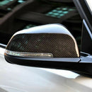 Car Side Mirror Cover Fiber Mirror Cover Caps (Carbon Look) For BMW F10 F11