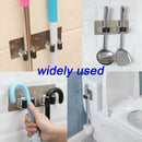 Mop broom, wall-mounted gripper self-adhesive non-slip kitchen bathroom gar E7Q1