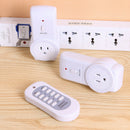 2pcs US Plug Power Outlet Light Switch Socket+1pc Wireless Remote Control