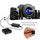 Ground Loop Noise Isolator Eliminate Car Home 3.5mm Aux Audio System Stereo