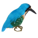 3pcs Realistic Kingfisher Birds Ornament Garden Sculpture Lawn Ornaments