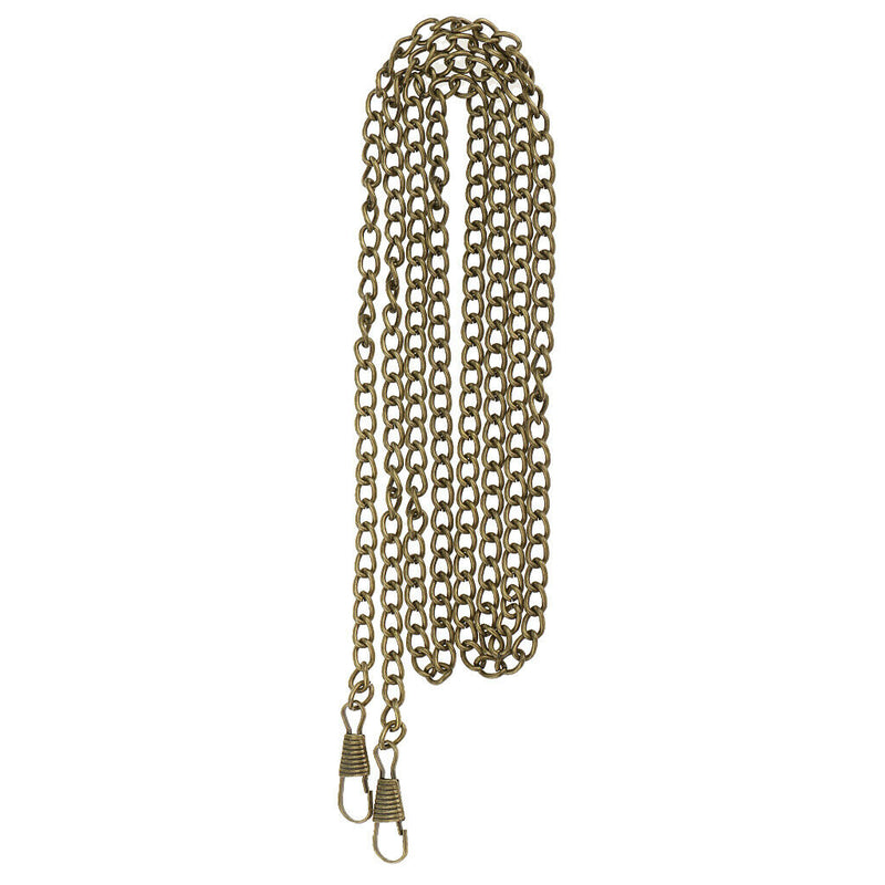 2Pcs Women's Skinny Purse Handbag Shoulder Bag Strap Chain for DIY Bag 120cm