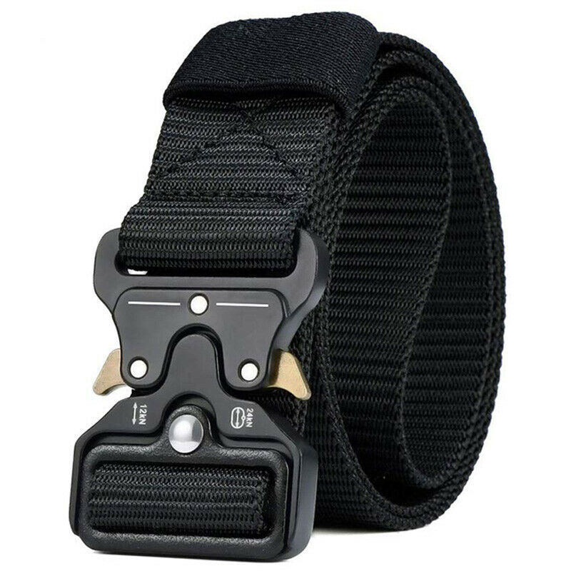 Men's Belt Heavy Belt, Cobra Buckle Belt Nylon Style With Quick Release Met B6M5