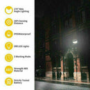208 LED Waterproof Solar Power PIR Motion Sensor Wall Garden Lamp Light New X8R3