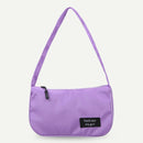 Casual Nylon Women Handbag Totes Female Zip Underarm Shoulder Bag (Purple)