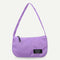 Casual Nylon Women Handbag Totes Female Zip Underarm Shoulder Bag (Purple)