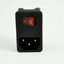 5X(SODIAL(R) Inlet Male Power Socket with Fuse Switch 10A 250V 3 Pin IEC32 K9U1)
