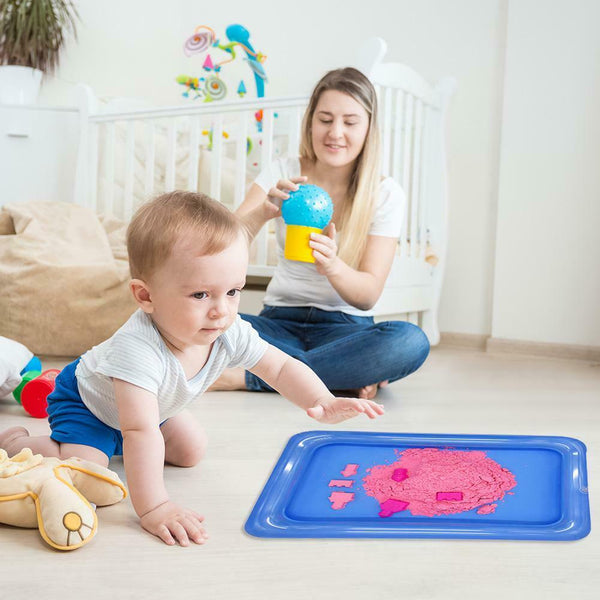 Kids Indoor Inflatable Sandbox Large Castle Sand Box Tray Form Table Toys #gib