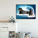 5D DIY Full Drill Diamond Painting Dog Cross Stitch Embroidery Mosaic Kit