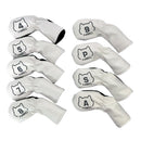 9 Lovely Dogs Design Synthetic Leather Golf Iron Head Covers Set Headcovers