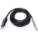 Guitar Bass 1/4'' 6.3mm To USB Link Connection Instrument Cable Adapter