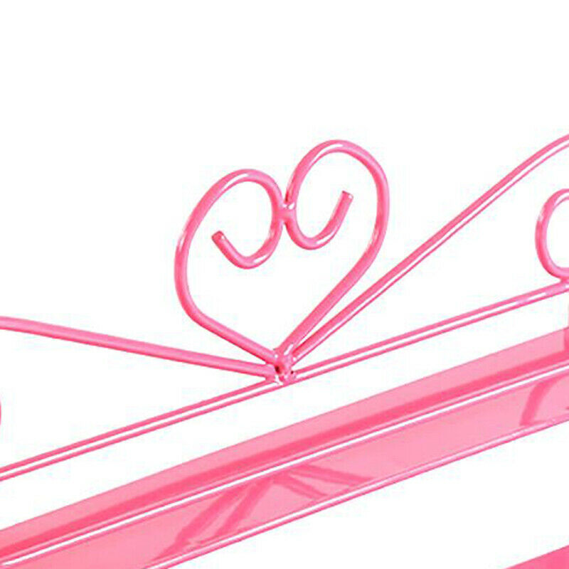 Metal Nail Polish Shelf Cosmetic Varnish Display Stand Holder Heart Design  L9T4