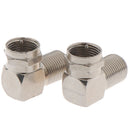 Aluminium Alloy Right Angle TV Aerial Antenna Plug Connector Adapter