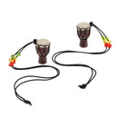 2 Pcs Djembe Pendant African Drum Jewelry Necklace for Children Gift E