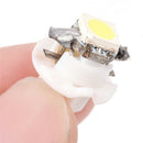 2PC T5 B8.4D 5050 1SMD Car LED Dashboard Dash Gauge Instrument Light Bulbsã€White