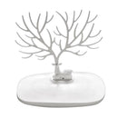 Modern Deer Horn Stand Jewelry Earring Necklace Ring Show Rack Holder White