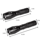 Portable USB Rechargeable LED Flashlight Torch Zoomab   XML T6 5 Mode Ligh 3C
