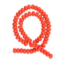 1 Strand Orange Turquoise Rondelle Loose Beads for Jewelry Making Beading