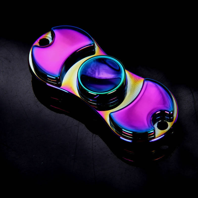 Rainbow Tri Fidget Hand Spinner Finger Ceramic Bearing Desk GyroToy for EDC New