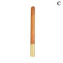 0.7mm Wood Brass Ballpoint Pens Ink Roller Ball Pens Fine Writing Gel Pens U8X0